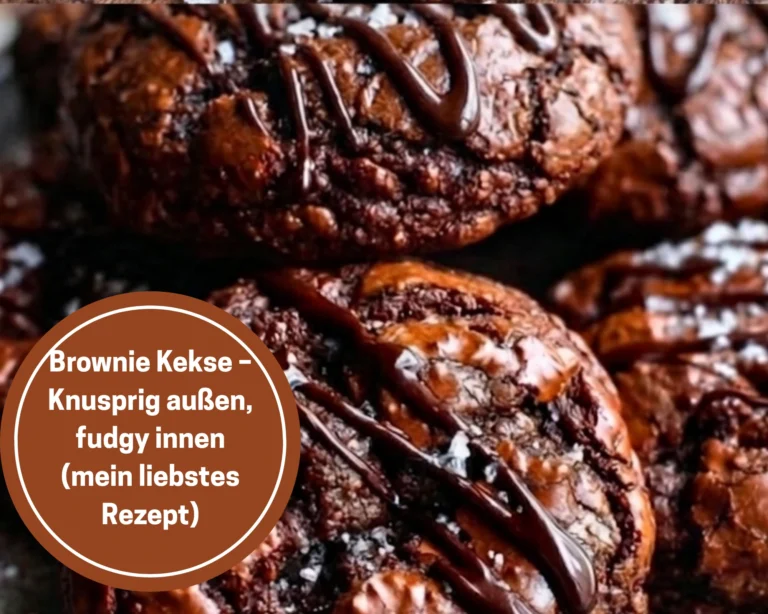 Brownie Kekse – Knusprig außen, fudgy innen (mein liebstes Rezept)