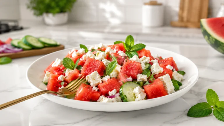 Wassermelonen-Feta-Salat