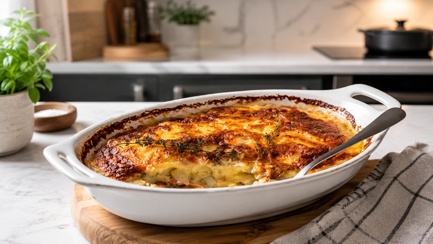 Gratin Dauphinois Rezept – Cremiges Kartoffelgratin